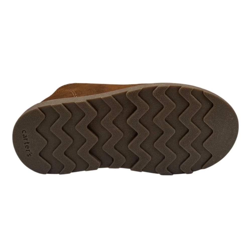 Carters Donnie Toddler Boys Ankle Booties Size 8 Brown‎ Slip-on Casual Shoes